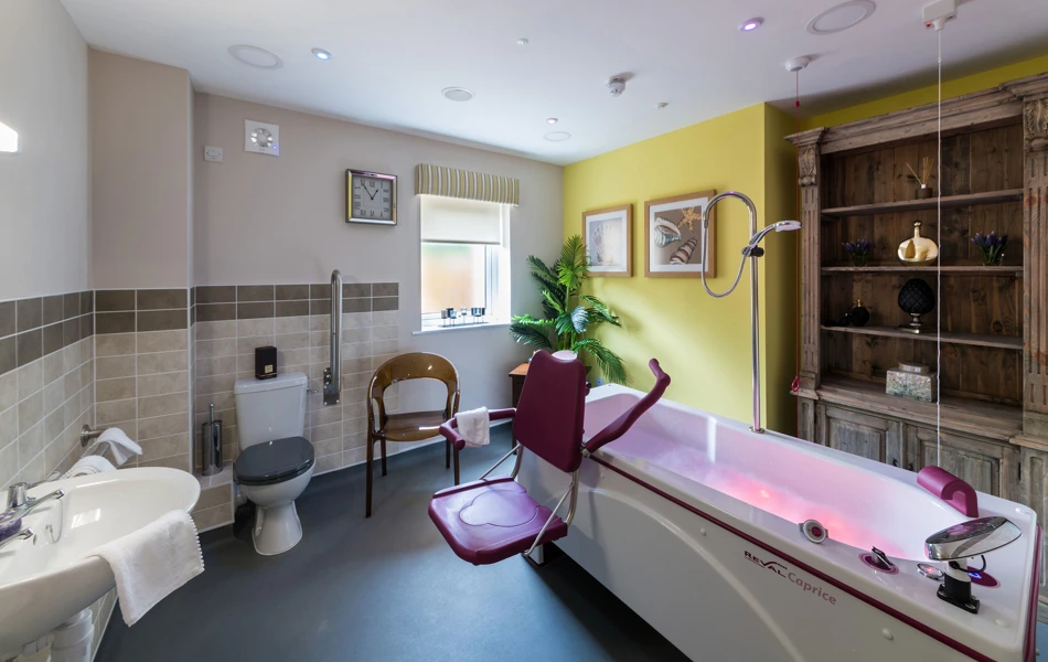 Indulge in a spa-like experience at Speedwell Court, one of Southampton's finest care homes. Our luxurious spa bathrooms offer a serene escape for residents.
