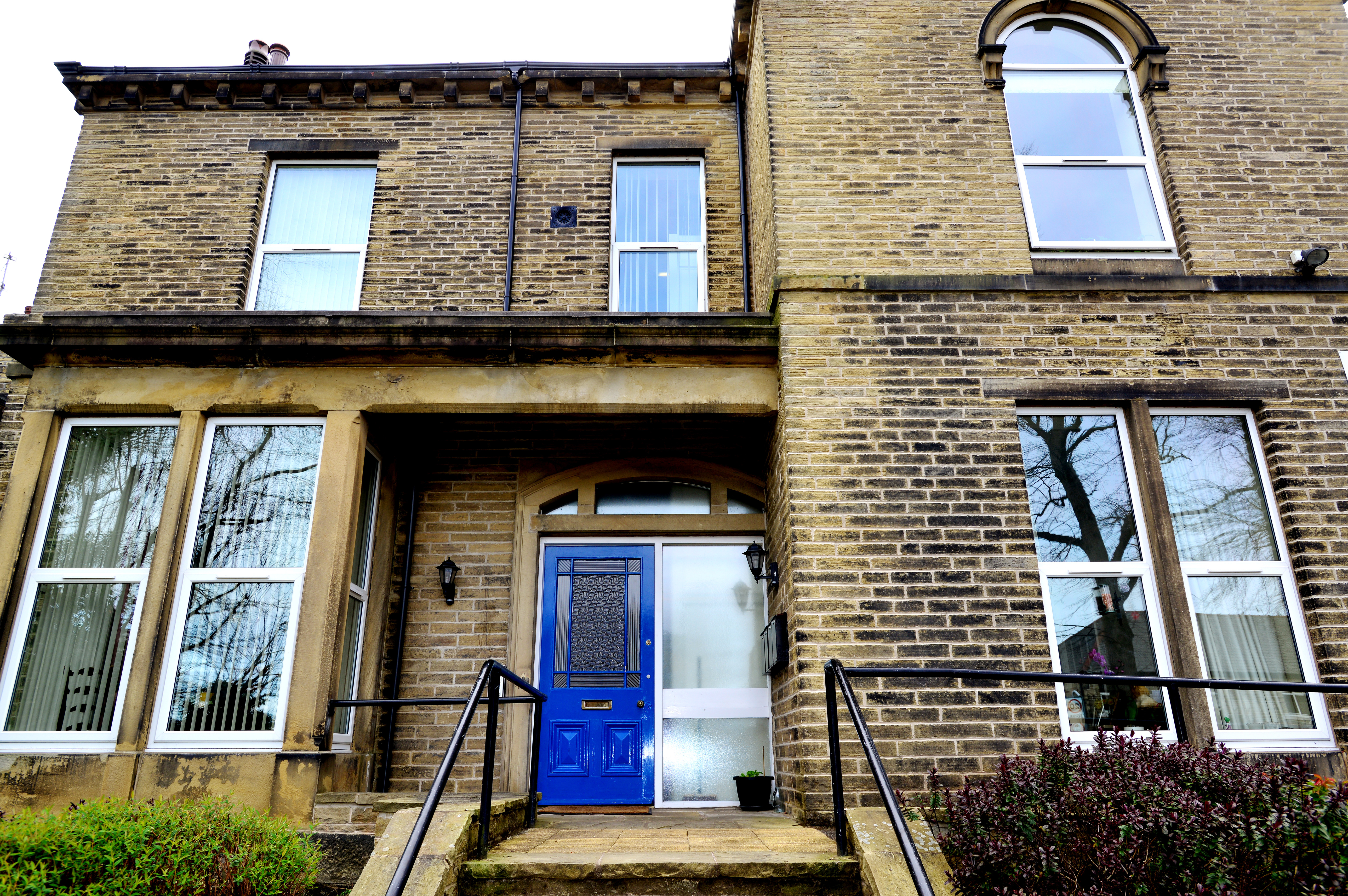 The front entrance to Kirkview, Shipley BD18 3LU
