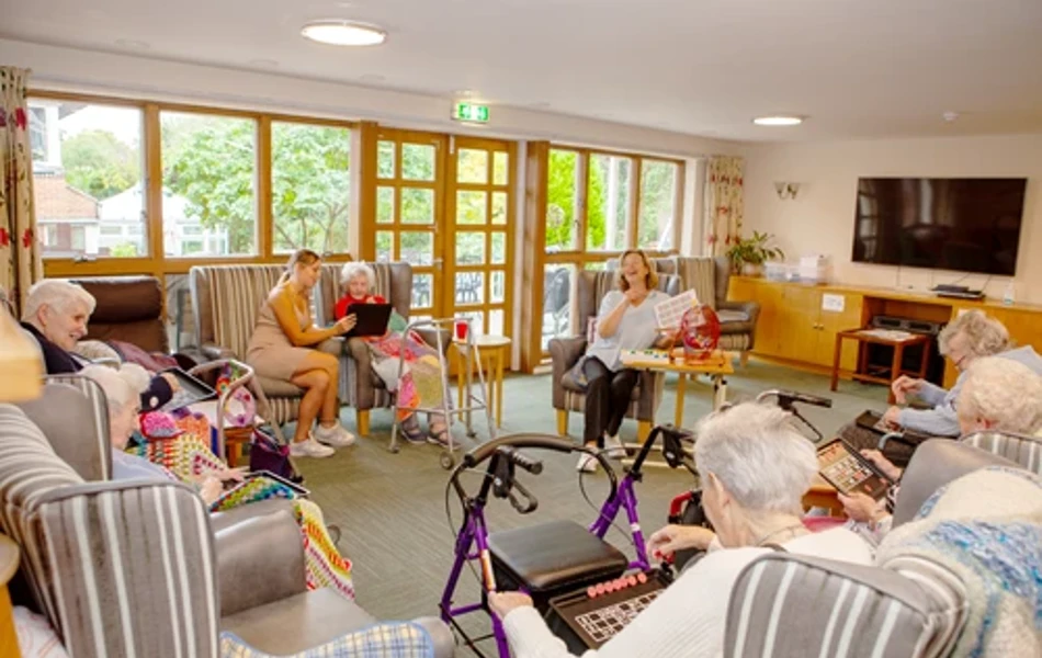 Residents Enjoying A Game Of Bingo at Friars Mead, Kings Langley WD4 8DR