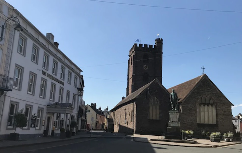 Church in the centre of Brecon near Abbeyfield House, Brecon LD3 7RT