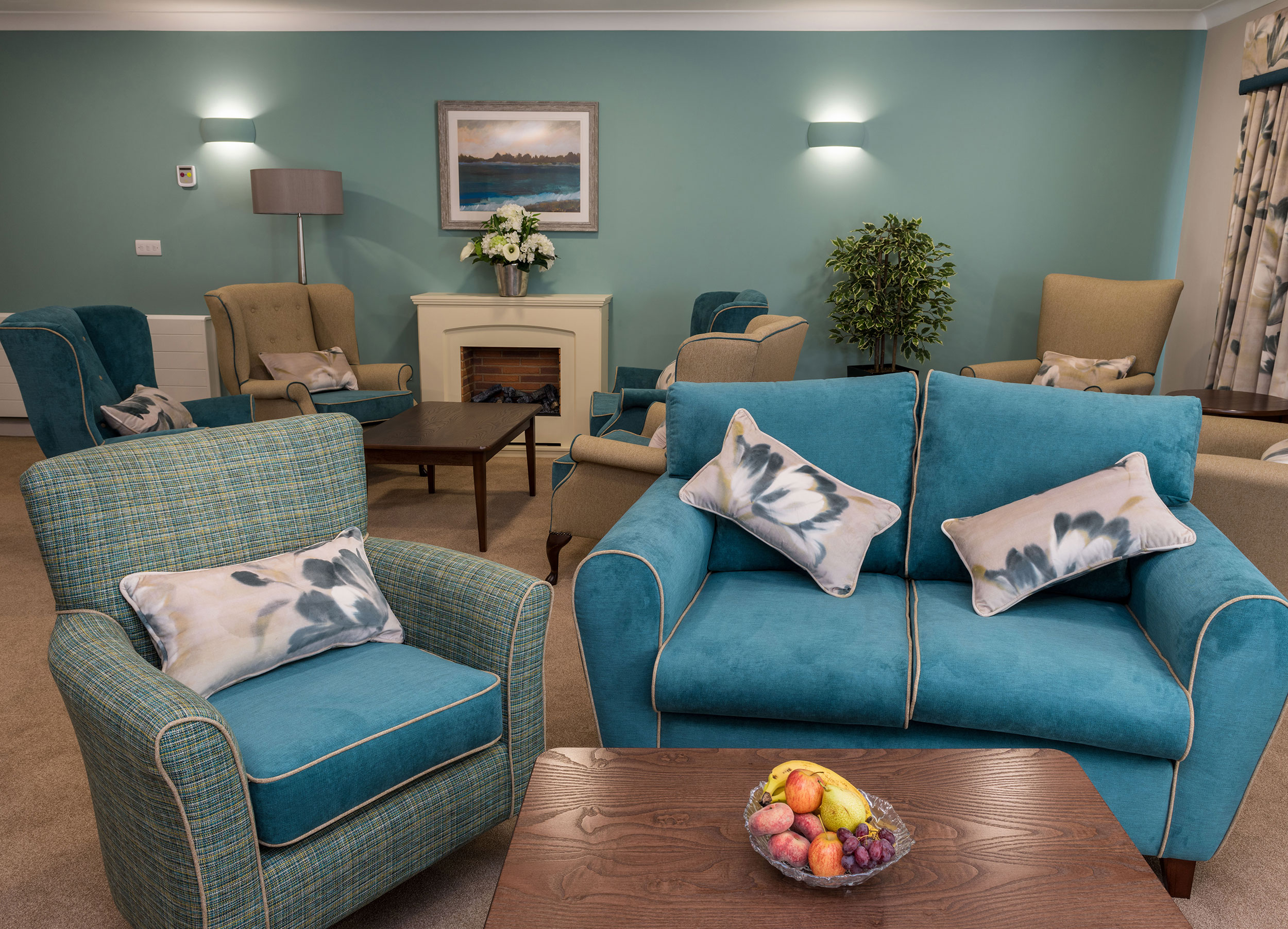 Enjoy a comfortable and relaxing lifestyle at Speedwell Court, a leading care home in Southampton. Our modern communal lounge provides a peaceful setting for socialising and relaxation.jpg