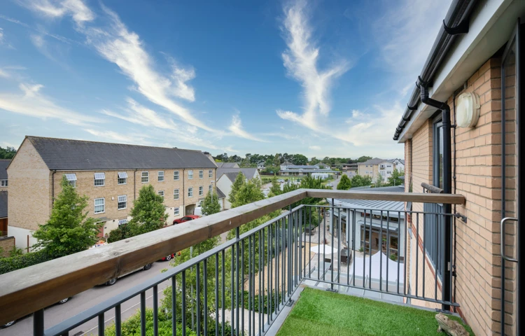 Balcony view from Girton Green, Cambridge
