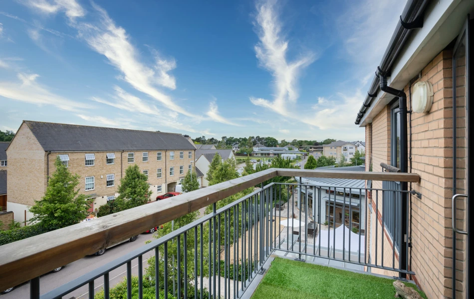 Balcony view from Girton Green, Cambridge