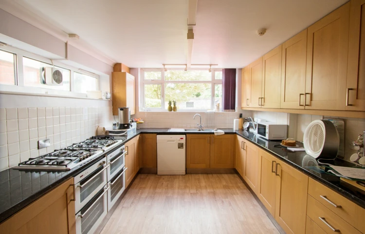 Large modern kitchen where delicious home cooked meals are prepared