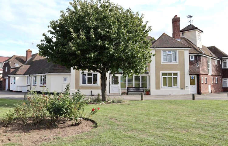 Front exterior of Abbeyfield House, Canvey Island with rooms available to rent