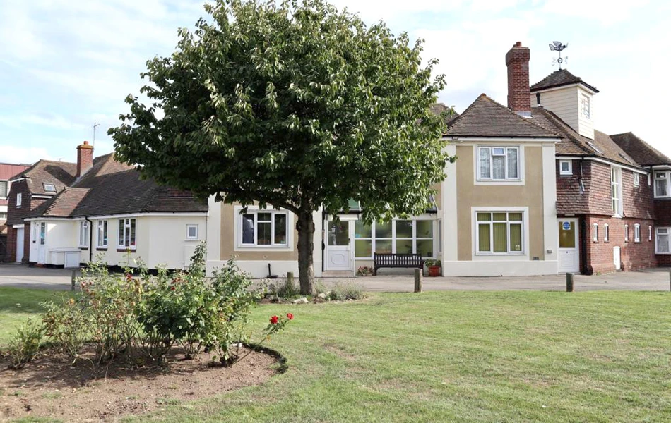 Front exterior of Abbeyfield House, Canvey Island with rooms available to rent