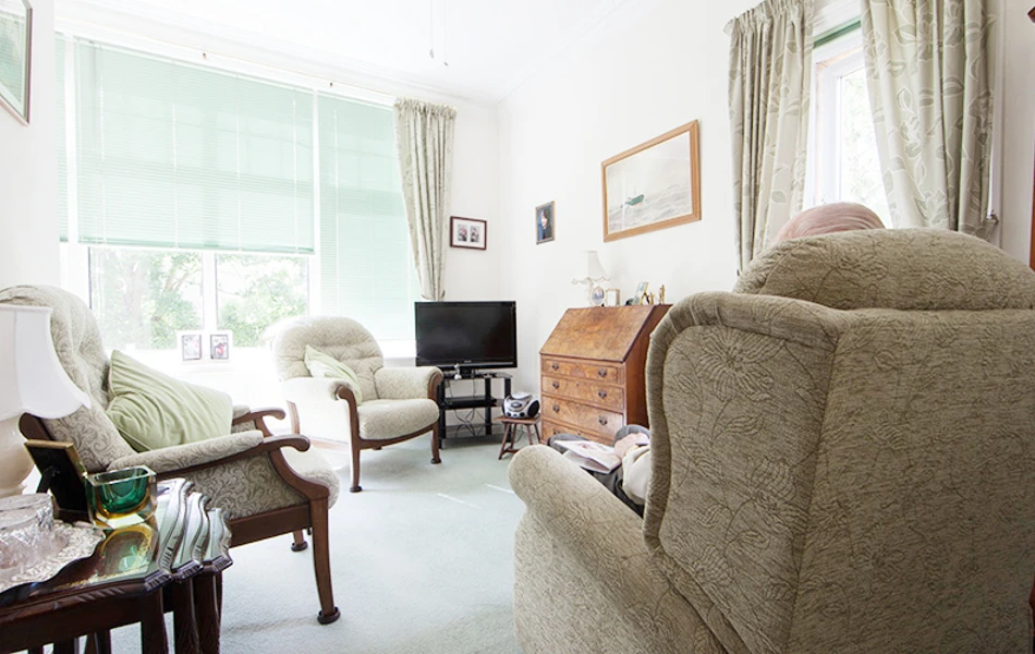A resident's lounge at Roundhay, Guildford GU1 2JH