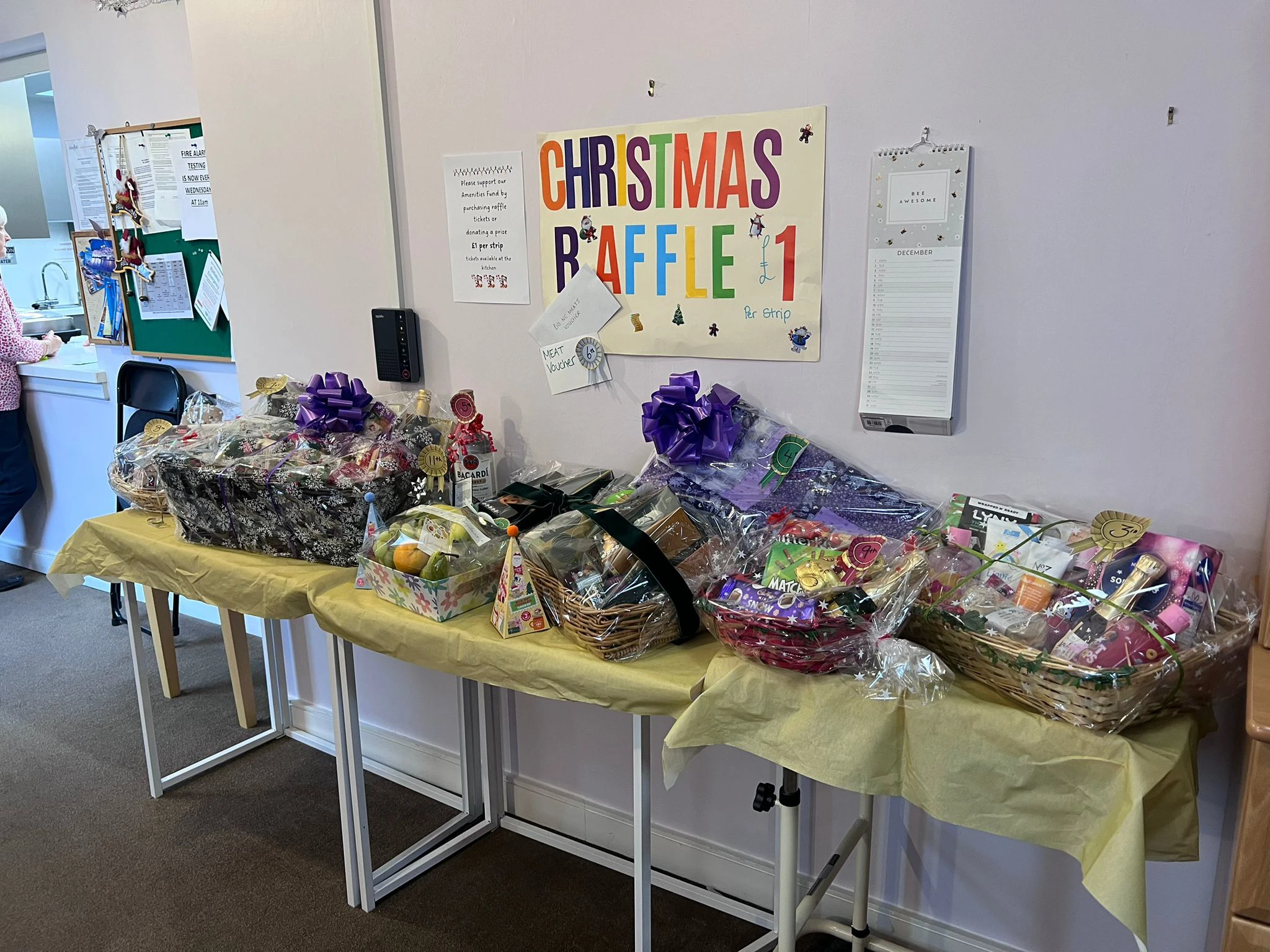 Xmas raffle at Millennium House