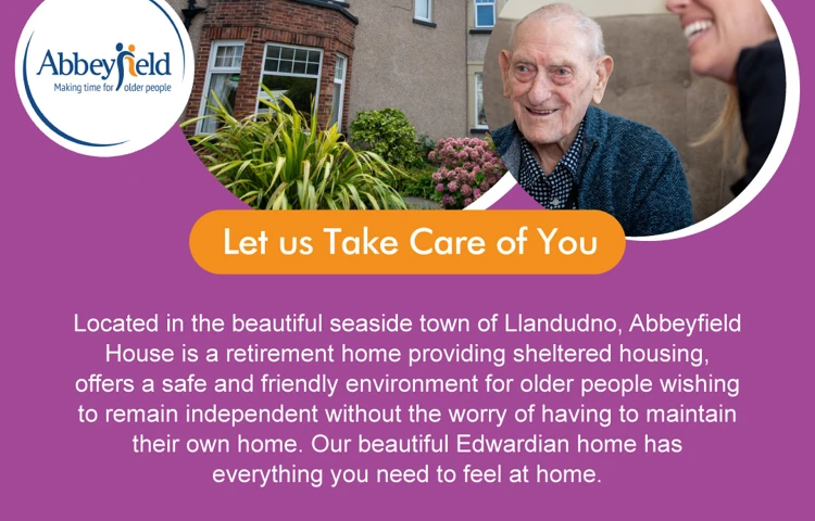 Advert for Abbeyfield House, Llandudno, LL30 2YP