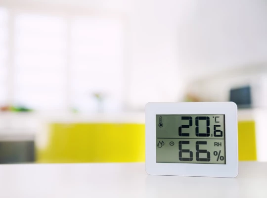 Smart Meter On A Kitchen Counter
