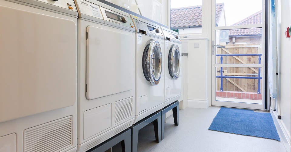Laundry room at Abbeyfield House