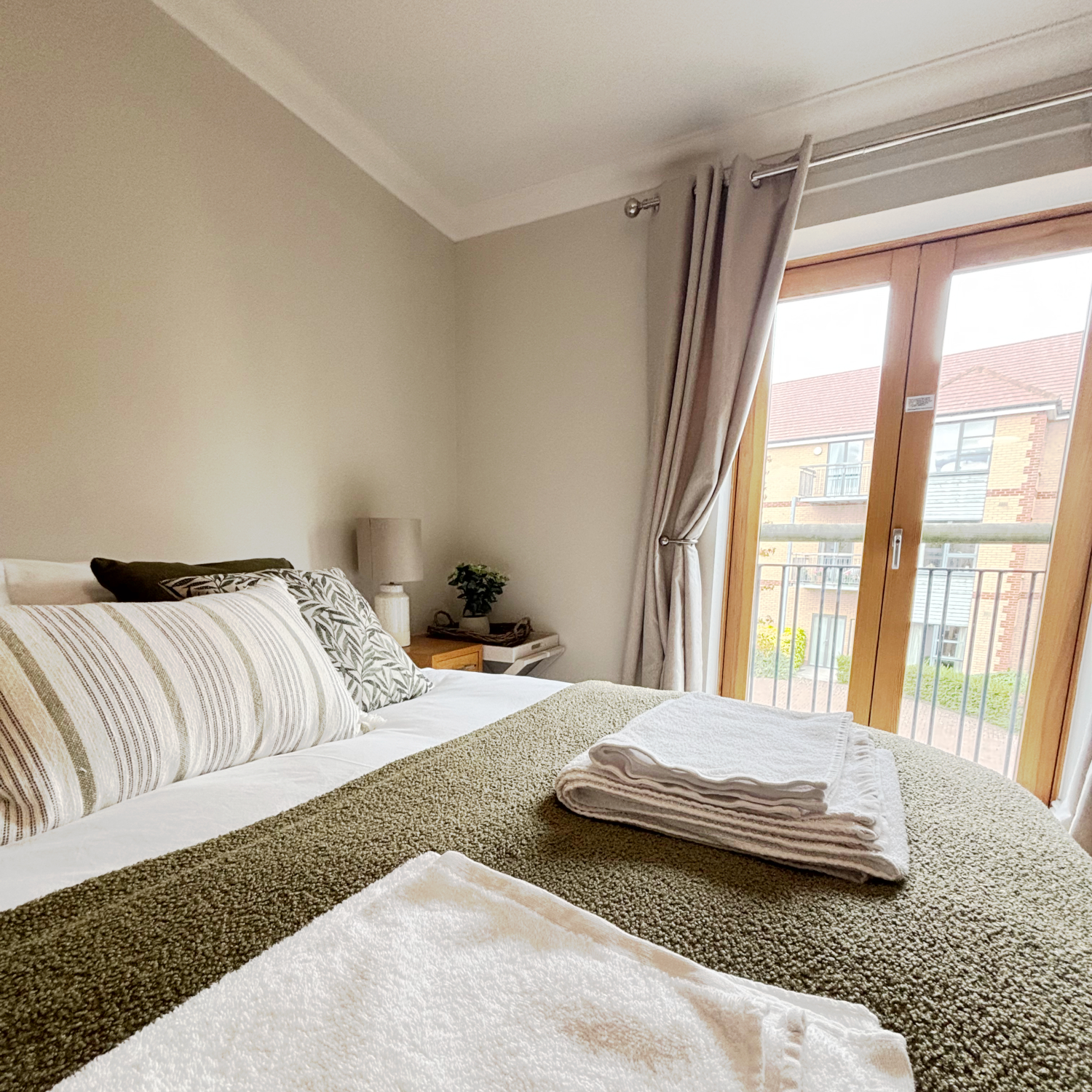 View from the window at girton greens guest suite