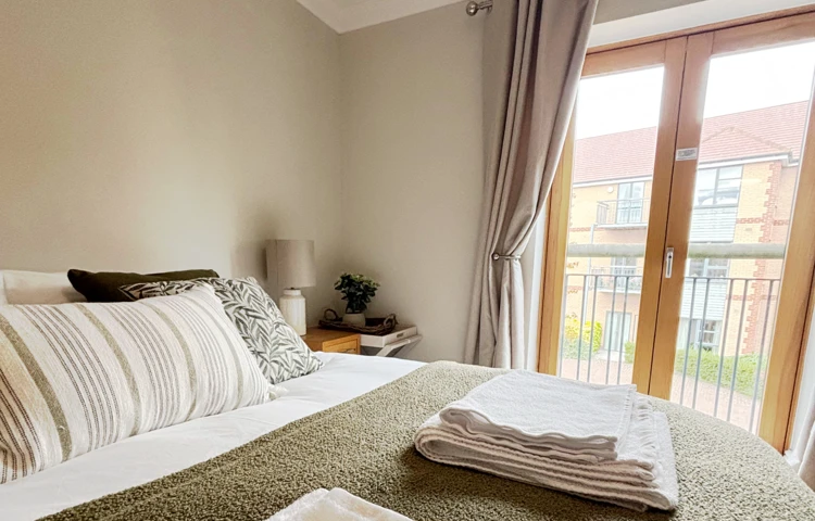 View from the window at girton greens guest suite