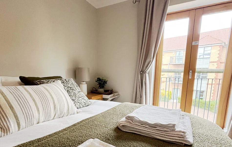 View from the window at girton greens guest suite