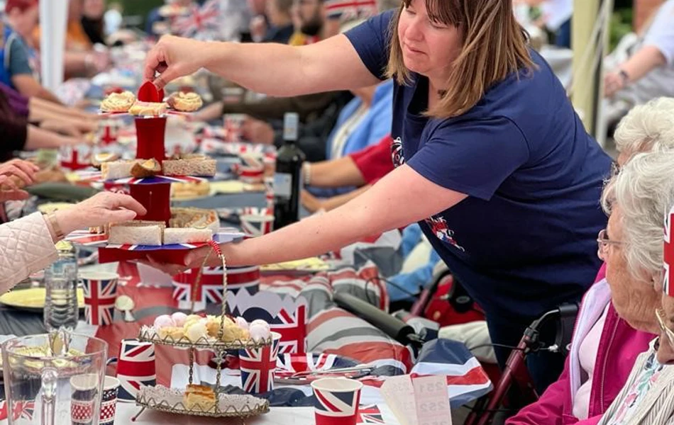Residents' tea party at Sir Charles Starmer House, Darlington DL3 8PD