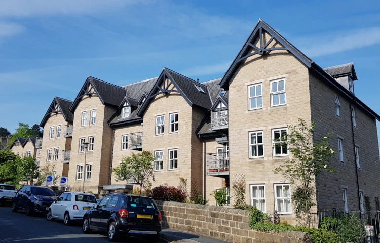 Abbeyfield Court pictured on a sunny day with blue sky