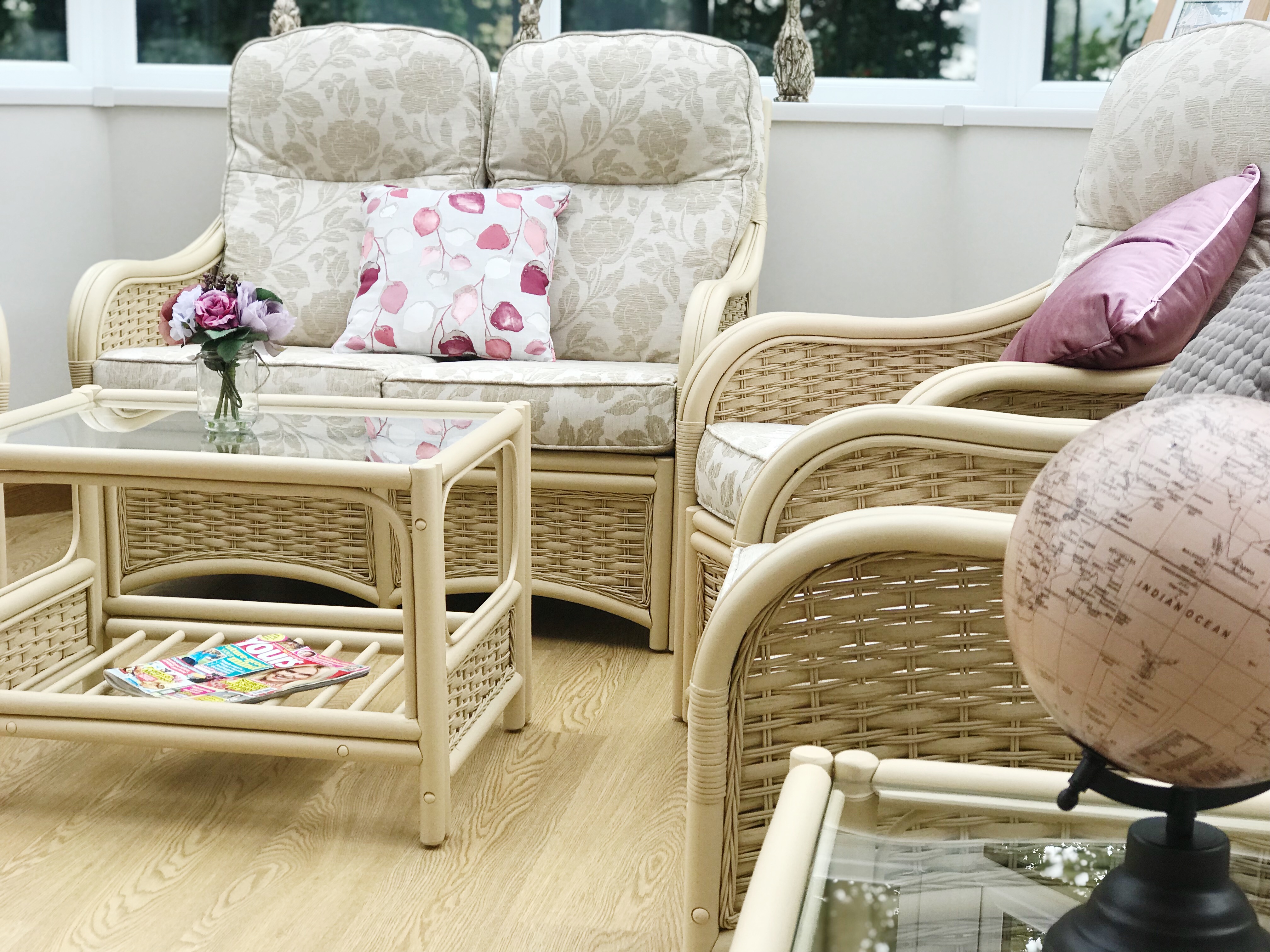 Conservatory furniture at Westbourne House, Bournemouth BH4 9DS