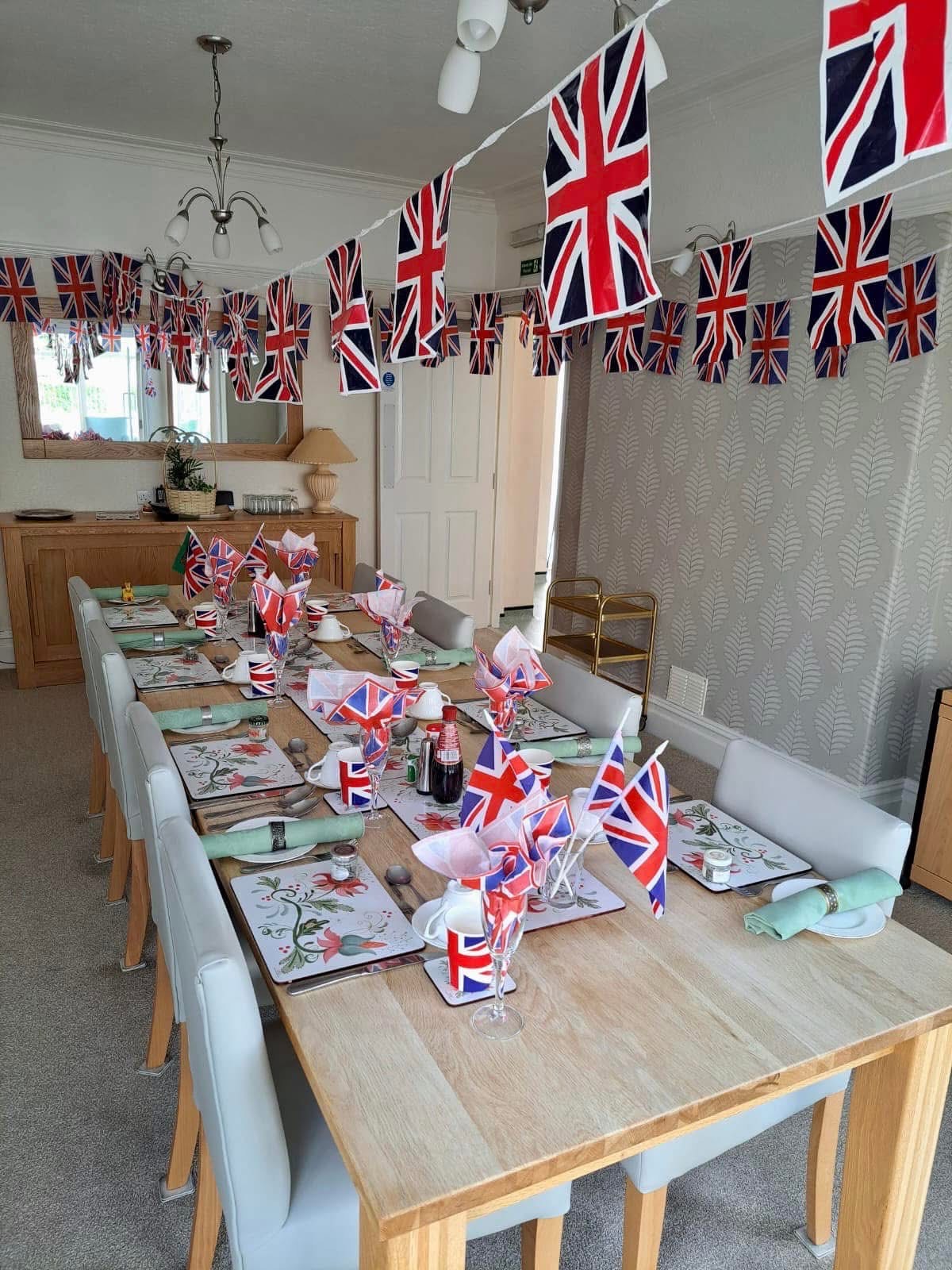 Colwyn Bay, Rhos Road, LL28 4RY, Flags Bunting, Dining Room