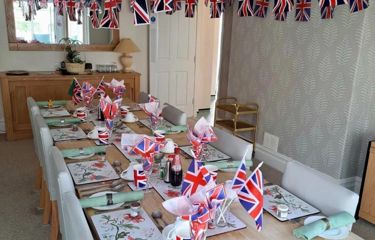 Colwyn Bay, Rhos Road, LL28 4RY, Flags Bunting, Dining Room