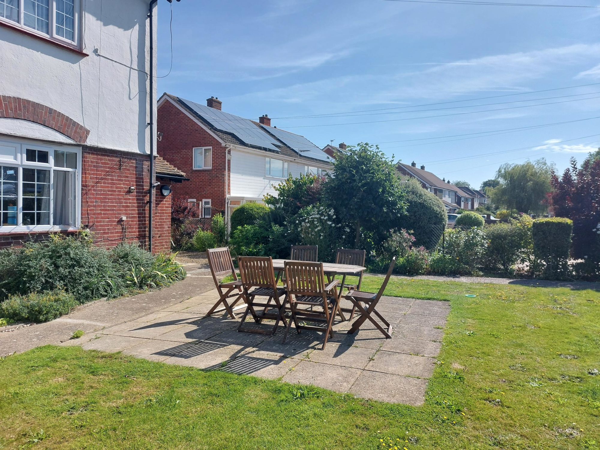 Seating Area In The Garden Where Residents Can Socialise And Relax