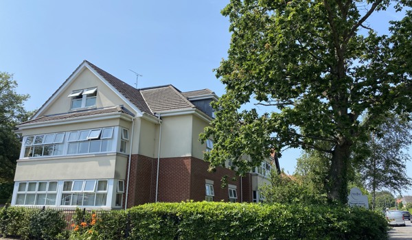 The front of Pennant House on a sunny day
