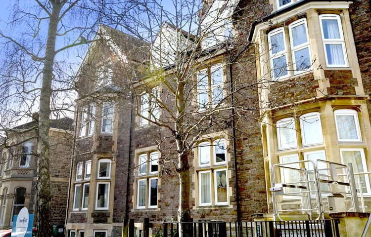 The front exterior of Abbeyfield House, Bristol BS6 6YR