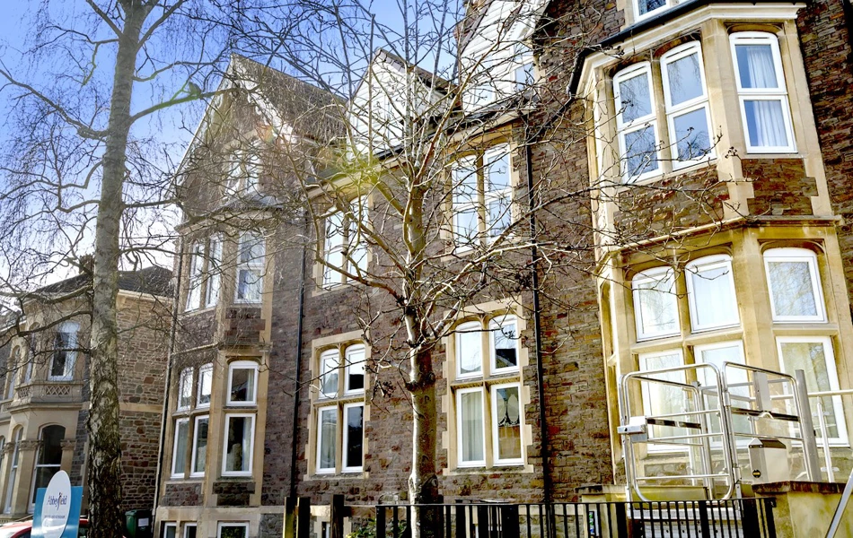 The front exterior of Abbeyfield House, Bristol BS6 6YR