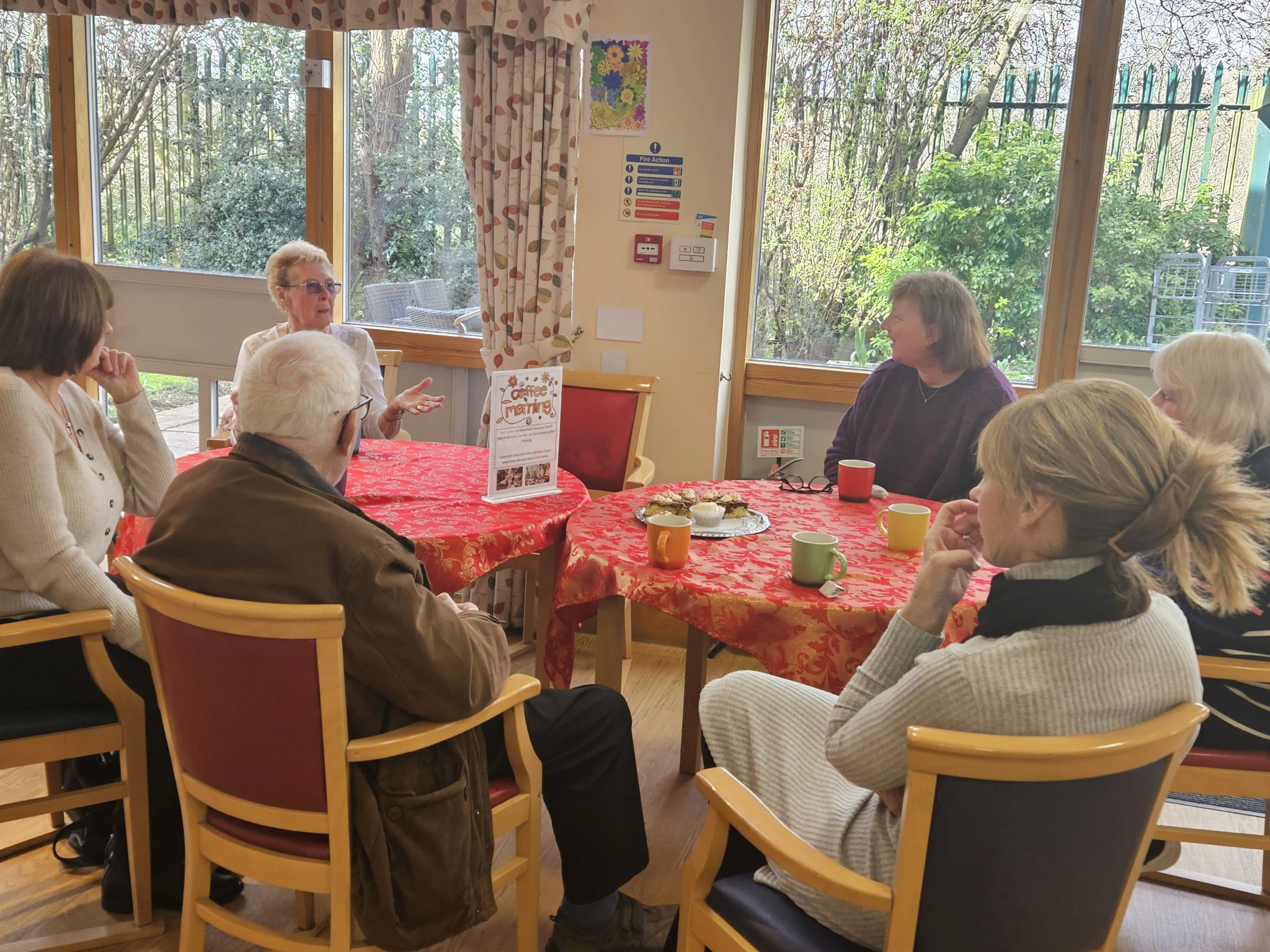 Relatives attending New Malden Coffee Morning