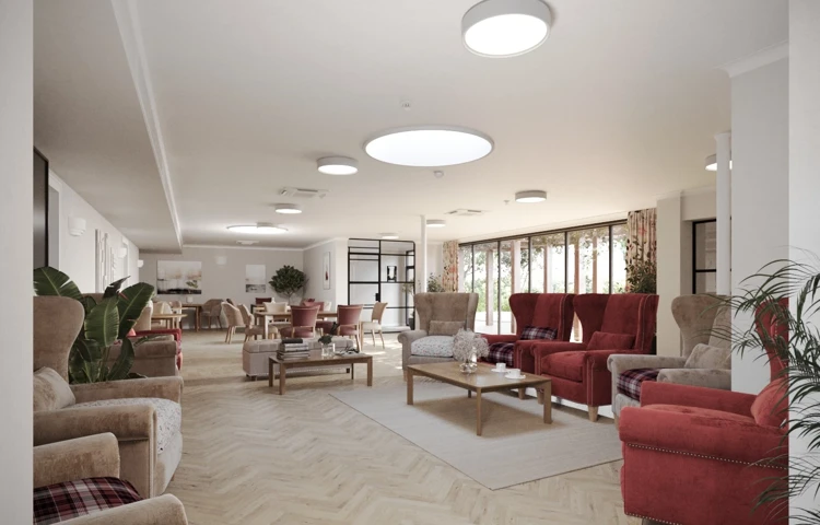 Lounge Artistic Rendering of Clandon House, Dorchester DT1 1PW