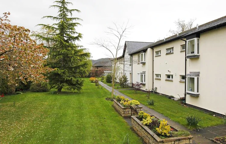 View to the hills behind Abbeyfield House, Brecon LD3 7RT