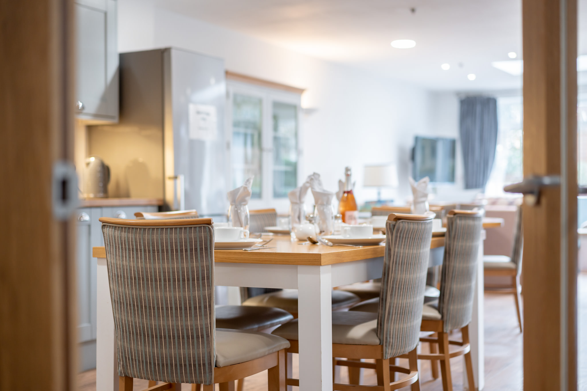 The communal dining room, a place where everyone comes together