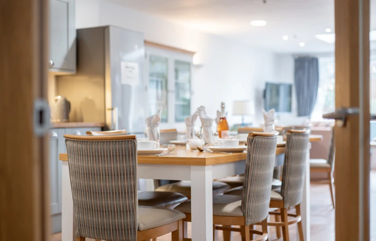 The communal dining room, a place where everyone comes together