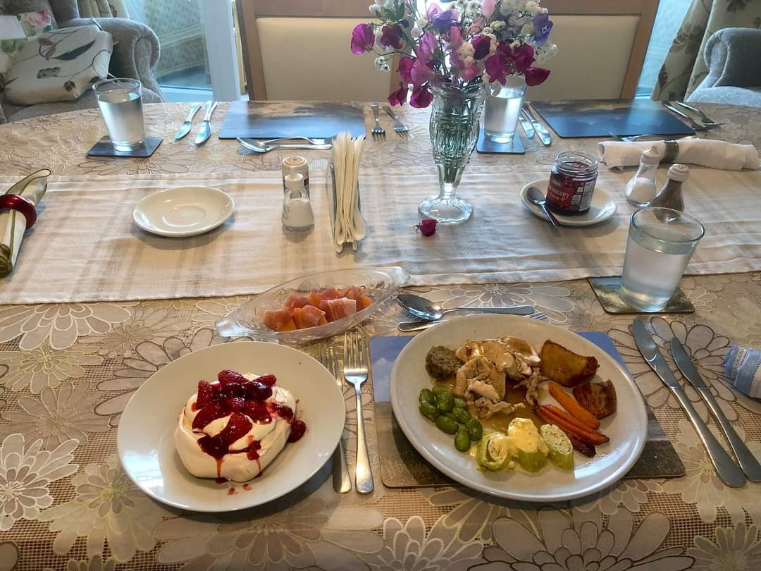 Lunch is served at Abbeyfield Scott House, Mawnan Smith TR11 5ER