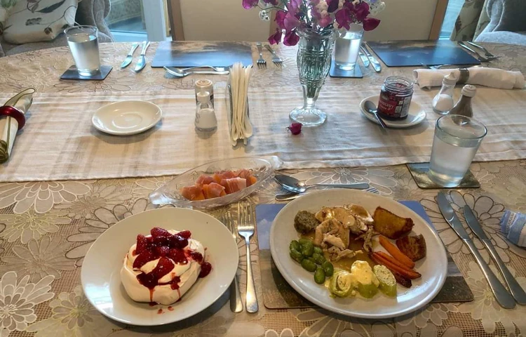 Lunch is served at Abbeyfield Scott House, Mawnan Smith TR11 5ER