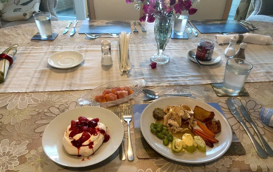 Lunch is served at Abbeyfield Scott House, Mawnan Smith TR11 5ER