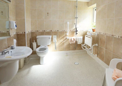 An accessible bathroom at Hartland House, Milnthorpe LA7 7QW