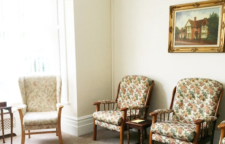 Seating area at Rider House, Loughton IG10 4LT