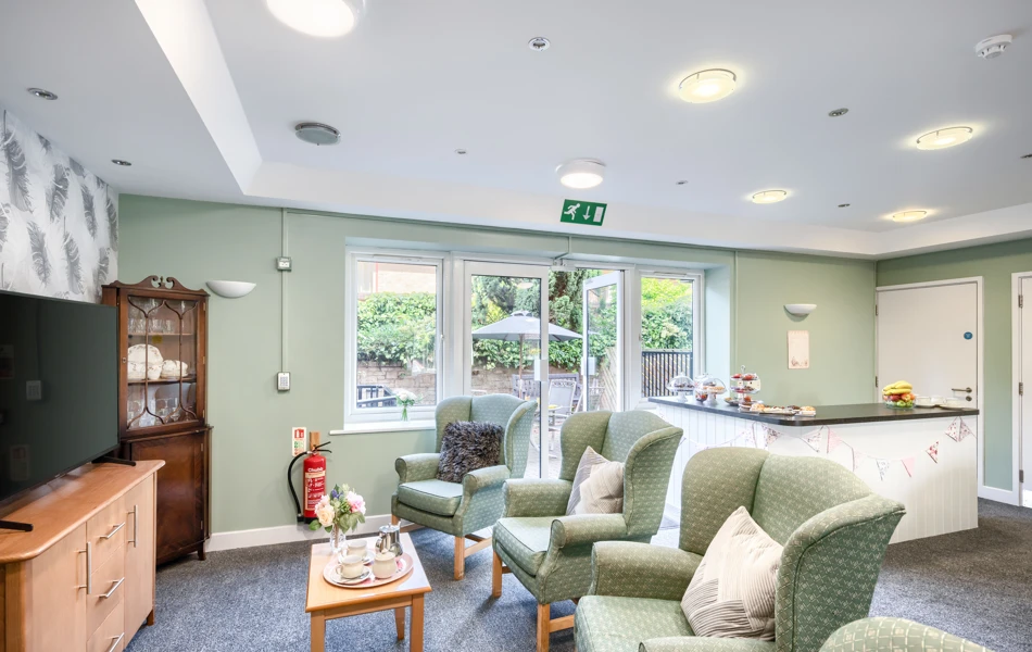Prioritising resident wellbeing, Sandwood Care Home in Nottingham has inviting communal spaces for residents to socialise and relax.jpg