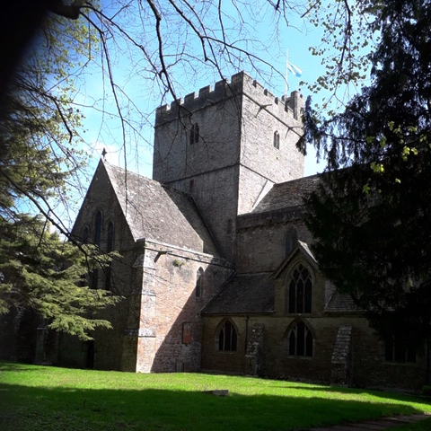 brecon-cathedral near Abbeyfield House, Brecon LD3 7RT