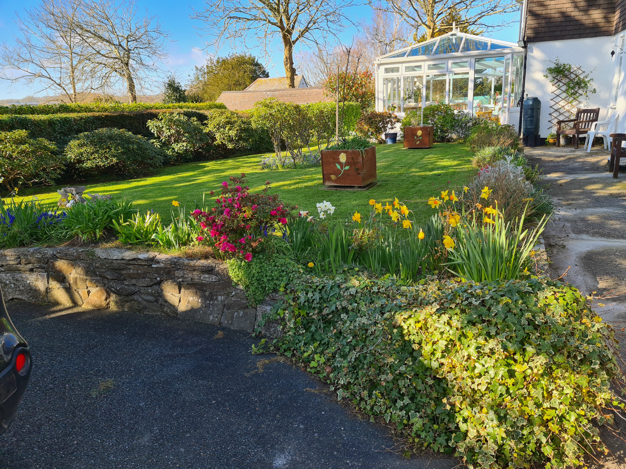 Garden at the rear of Abbeyfield Scott House, Mawnan Smith TR11 5ER