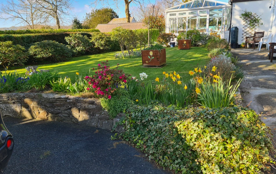 Garden at the rear of Abbeyfield Scott House, Mawnan Smith TR11 5ER