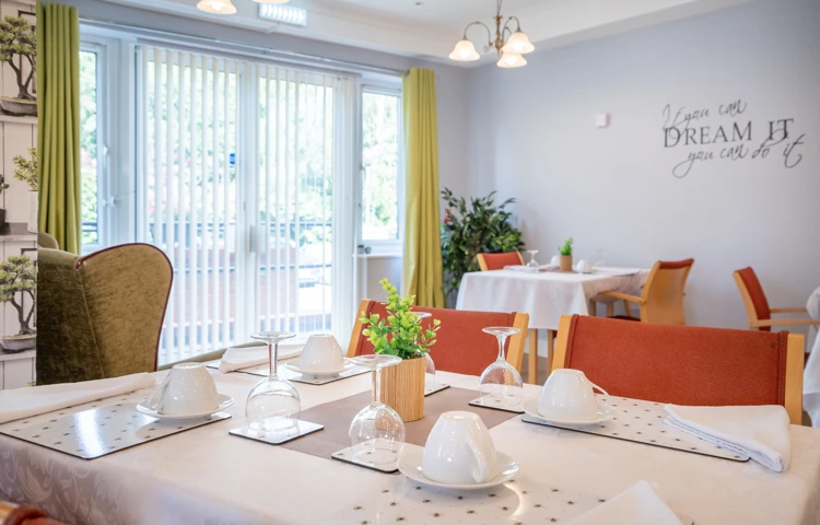 At Sandwood Care Home in Nottingham mealtimes are a chance for residents to socialise and enjoy meals together.jpg