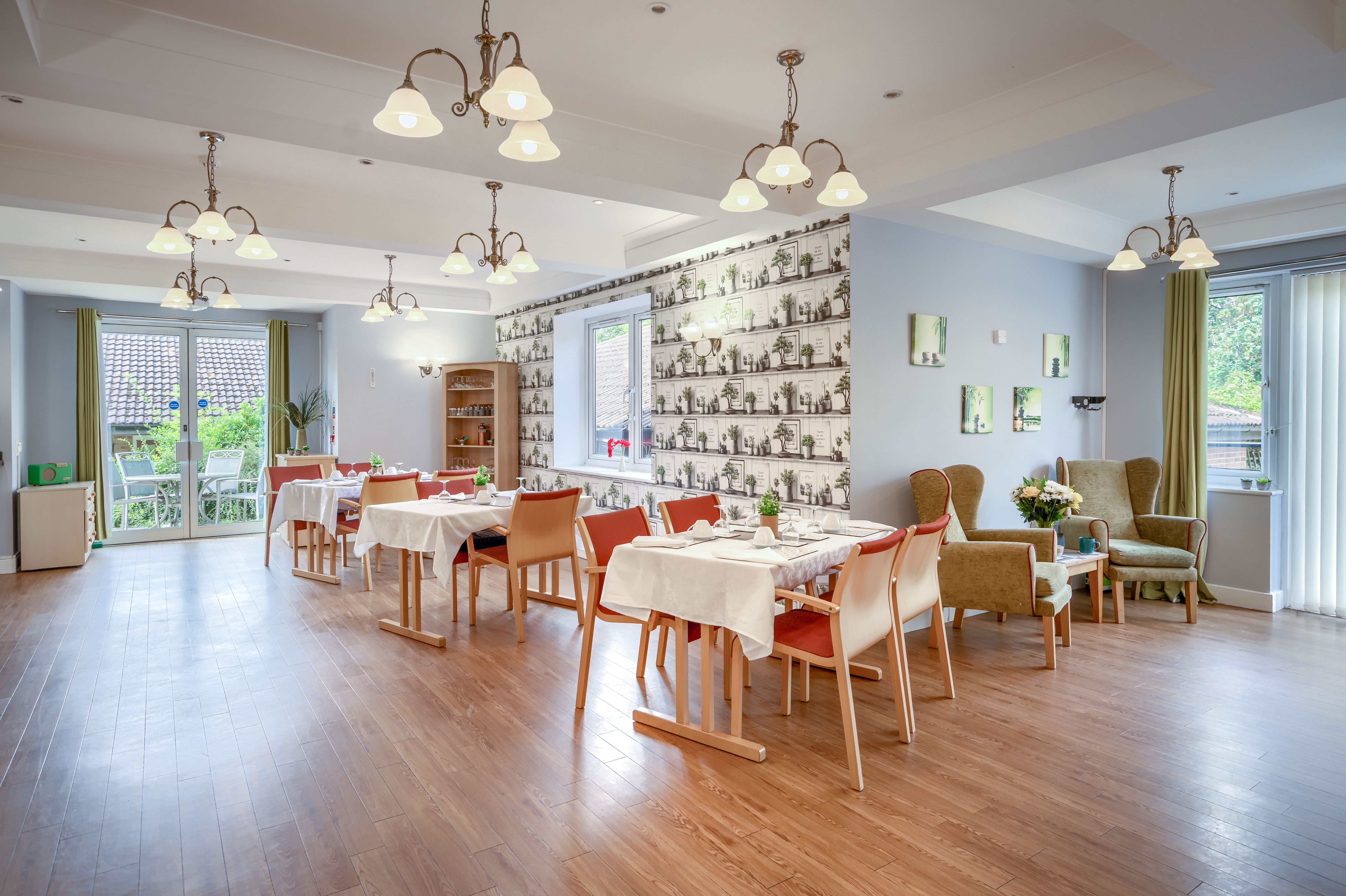 Our spacious and inviting dining room at Sandwood Care Home in Nottingham is the perfect setting for socialising and enjoying good food.jpg