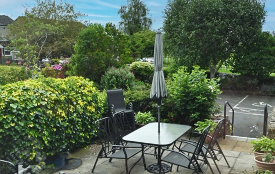 Patio Area At Abbeyfield House Settle Bd24 9Rb