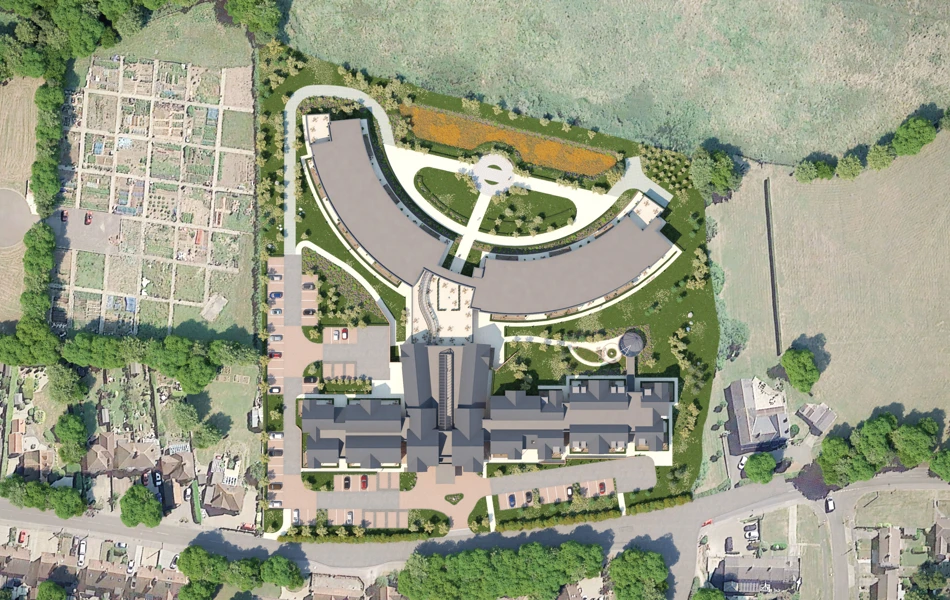 Plan of Polly's Field Village, Braintree CM7 5XD