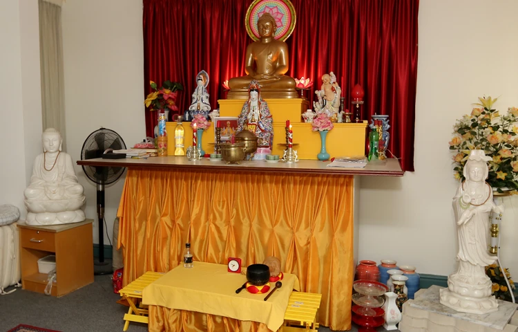 A shrine at An Lac House, Cambridge CB1 3HN