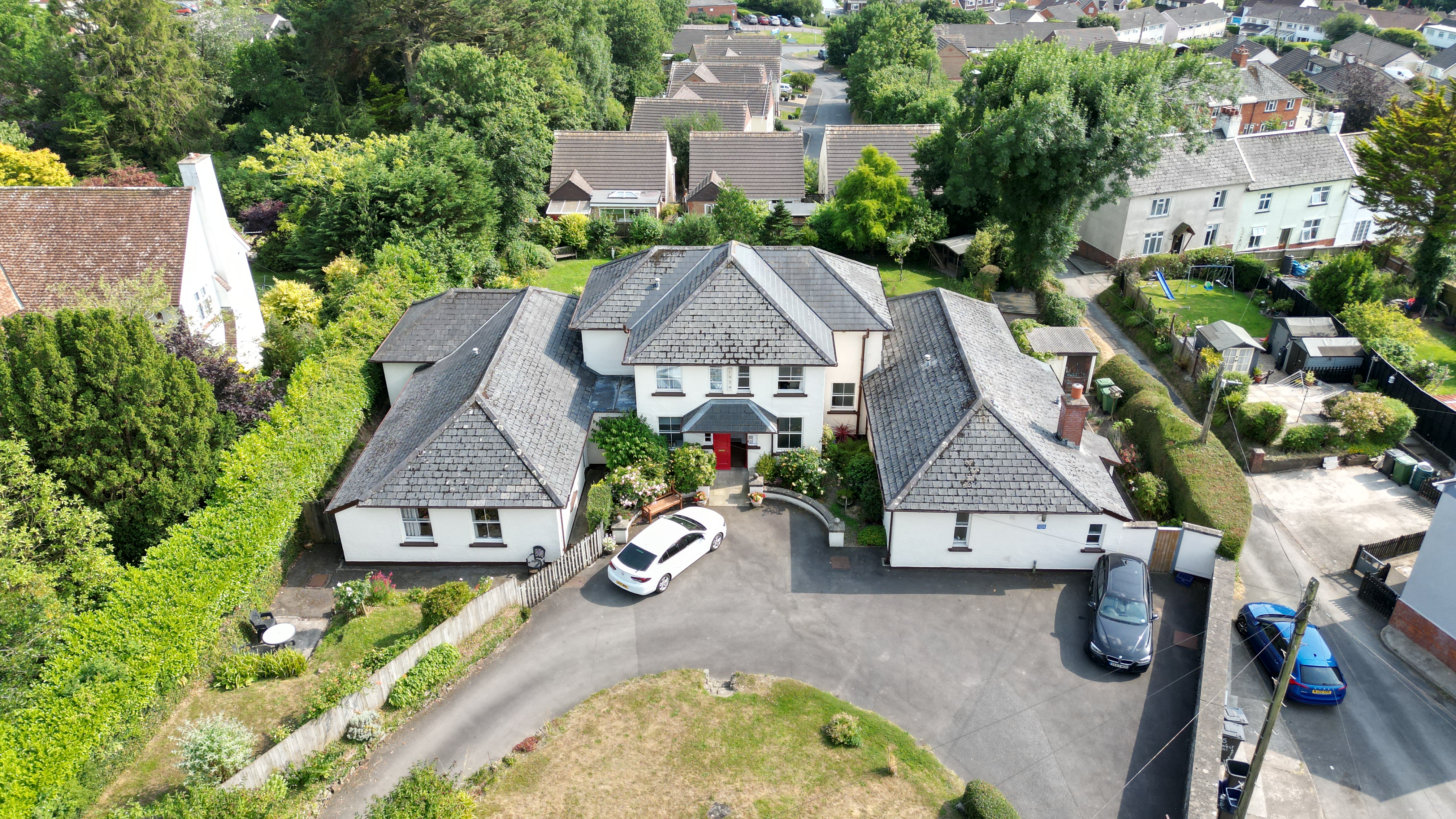 Aerial View Of Duffield Court, Sheltered Housing In South Molton