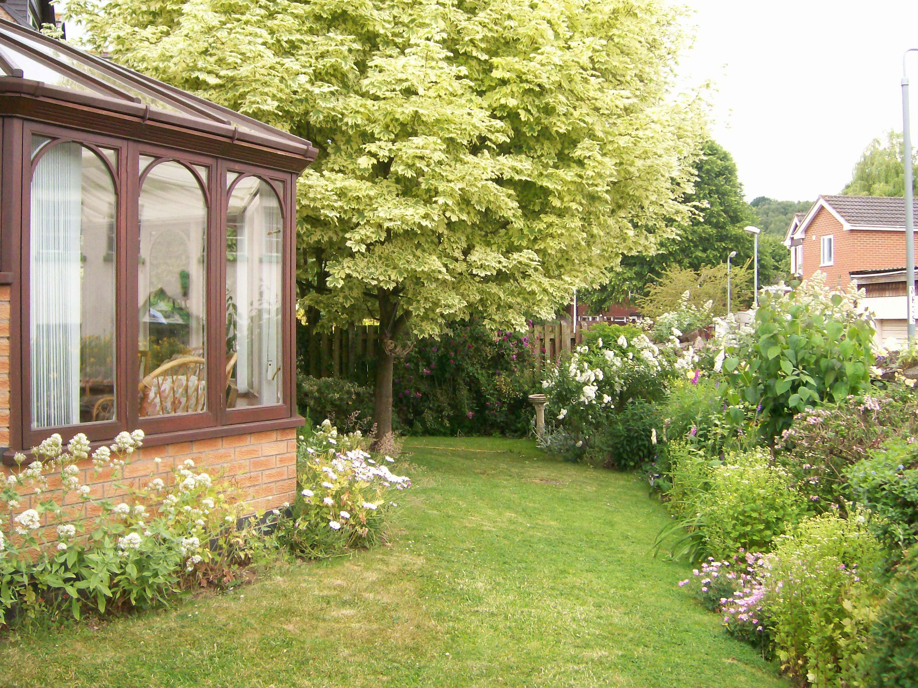 The garden at Abbeyfield Monmouth, NP25 5AG