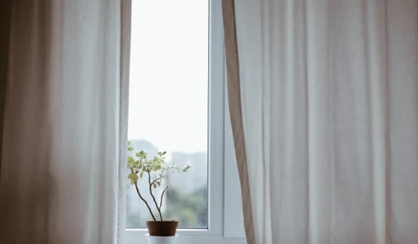 Curtains Over A Window