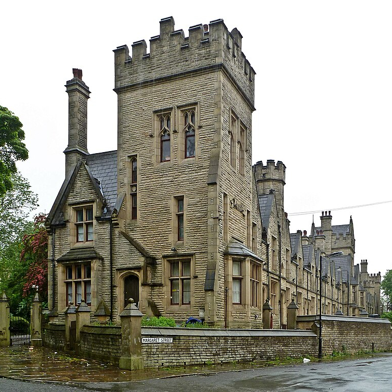 A View Of The Exterior Of Sir Francis Crossley Almshouses In Halifax